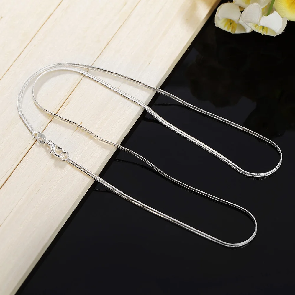 40-75cm Length 925 Sterling Si - 925 Sterling Silver Chain Necklace Men review and price