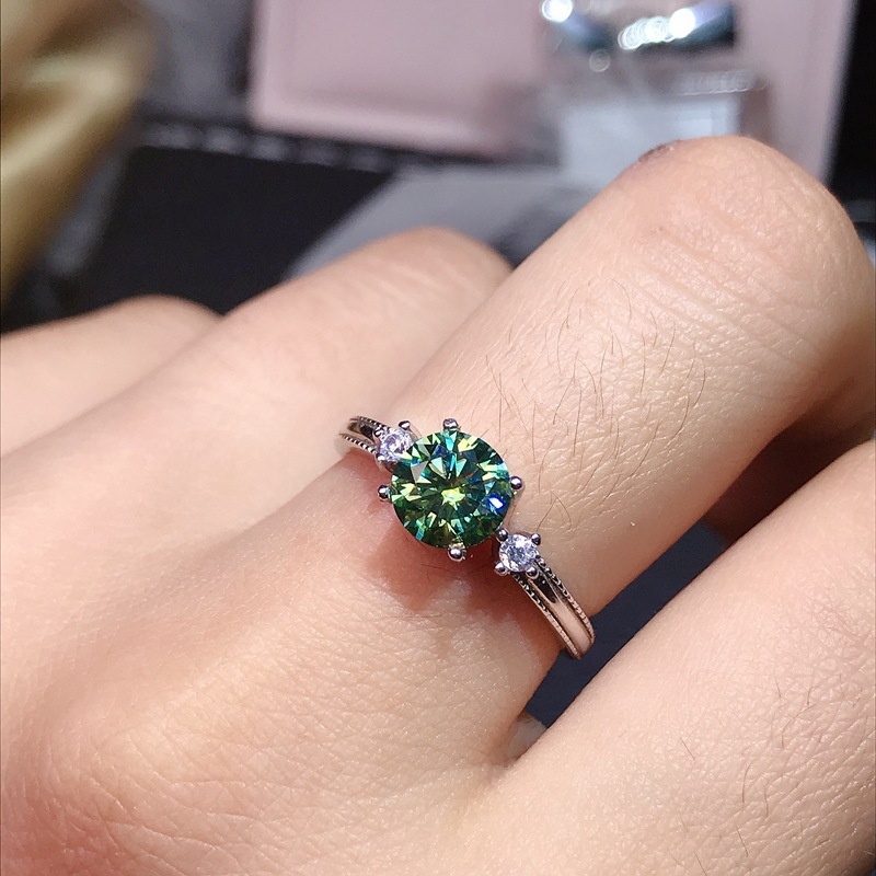 Morganite Ring VVS1 Grade Labo - Moissanite Engagement Ring 1 Carat review and price