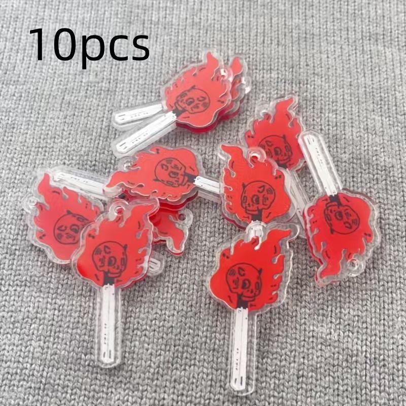 10pcs acrylic skull pendant, D - Earrings review and price