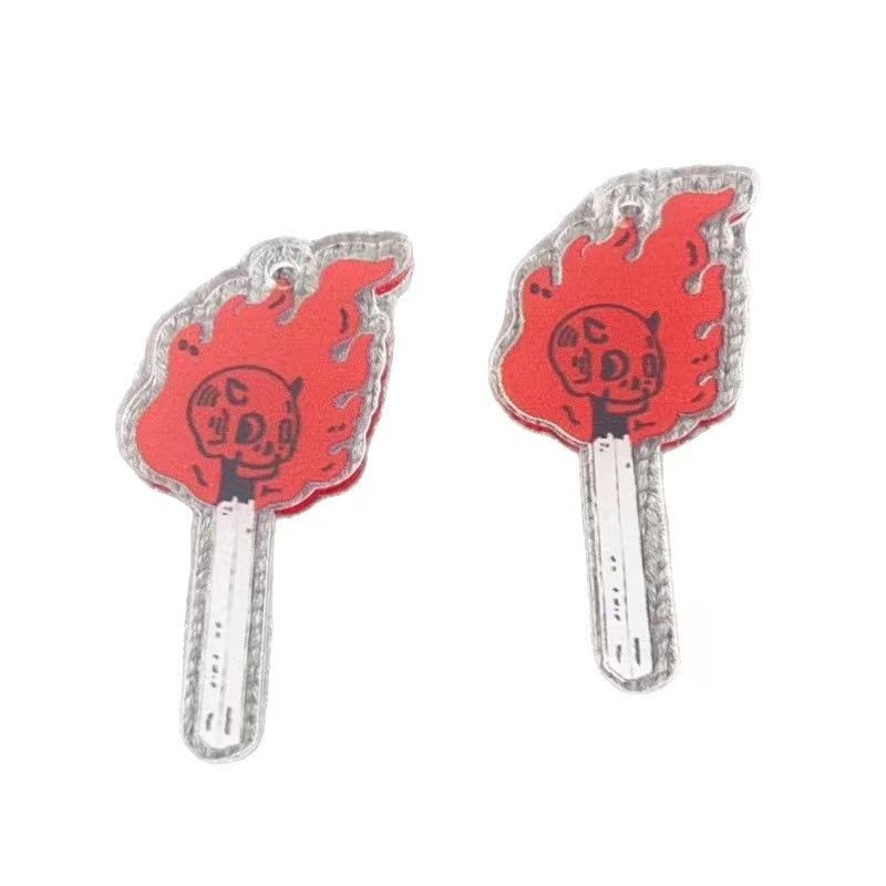 10pcs acrylic skull pendant, D - Earrings review and price