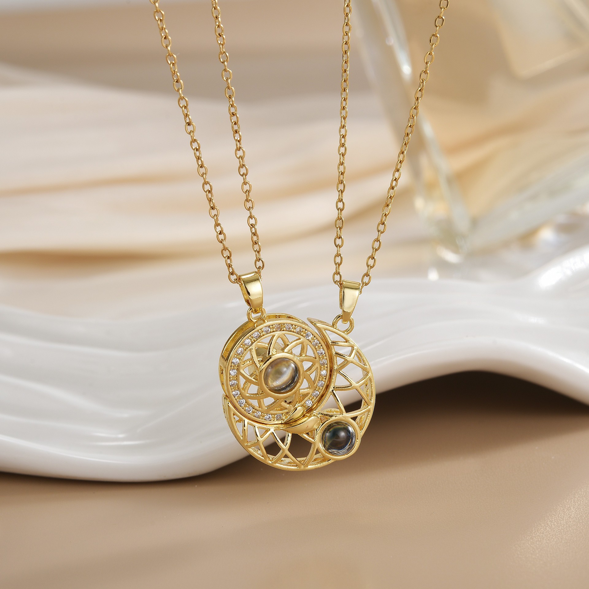 Couples Magnetic Necklaces Sun - Magnetic Couple Matching Necklaces review and price