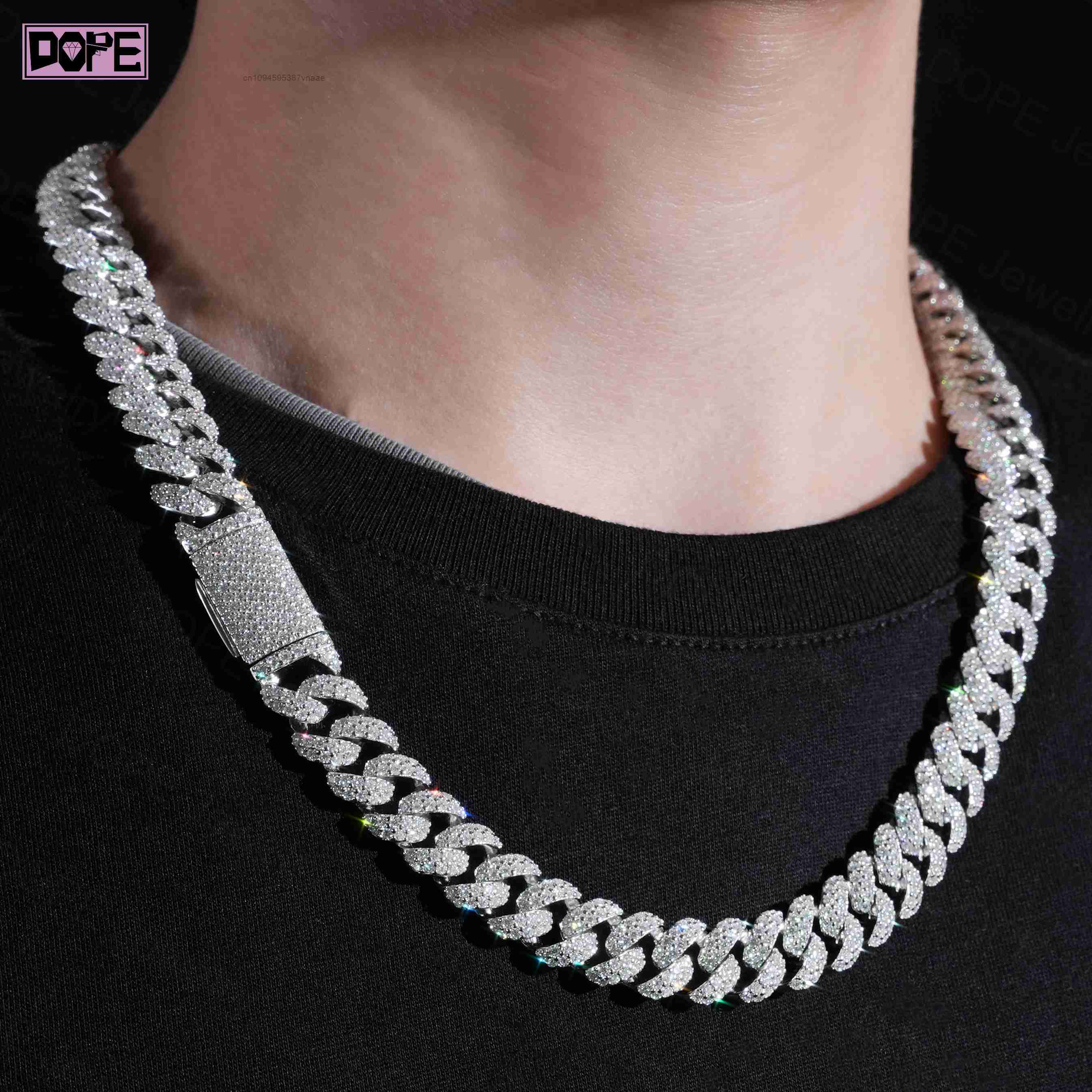 12mm Vvs Iced Out Moissanite C - Cuban Link Chain 12Mm review and price