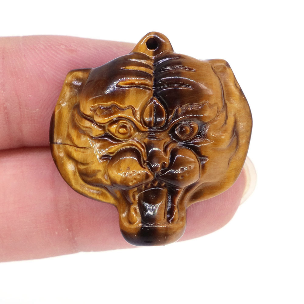 Natural Stones Tiger Eye Reiki - Crystal Pendant Necklace Natural Stone review and price