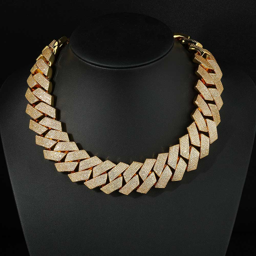 Nuoya Iced Out 26mm 6 Rows Cub - Cuban Link Chain 12Mm review and price