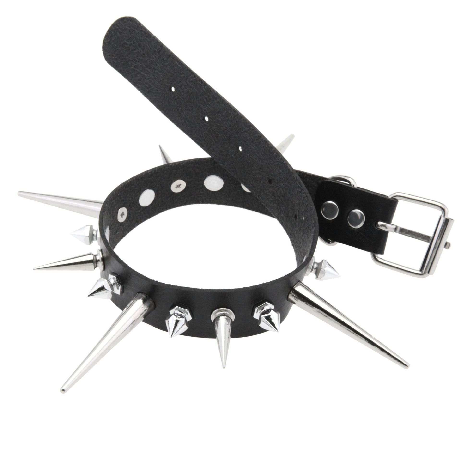 KMVEXO Punk Long Spike Choker  - Goth Punk Spike Choker review and price
