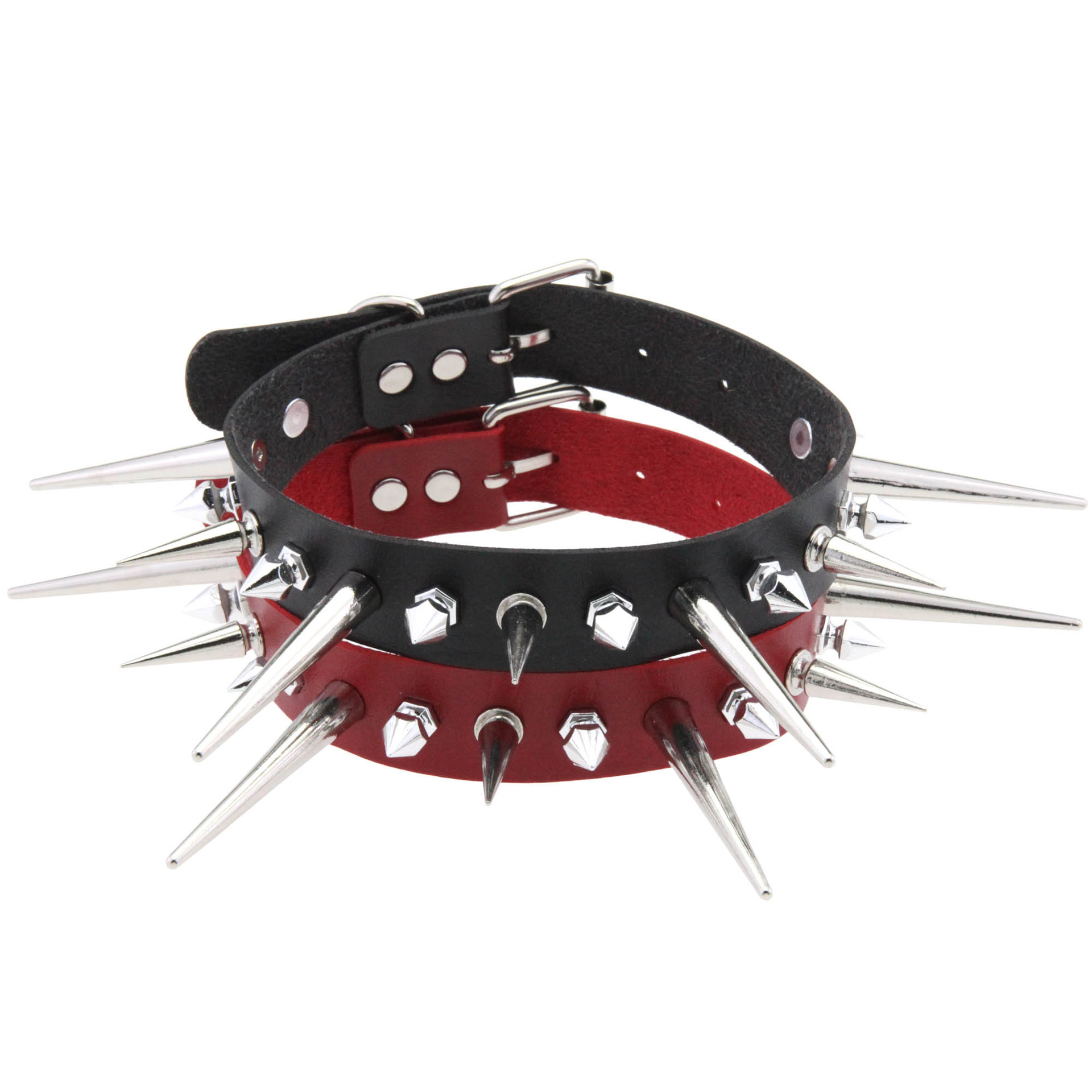 KMVEXO Punk Long Spike Choker  - Goth Punk Spike Choker review and price