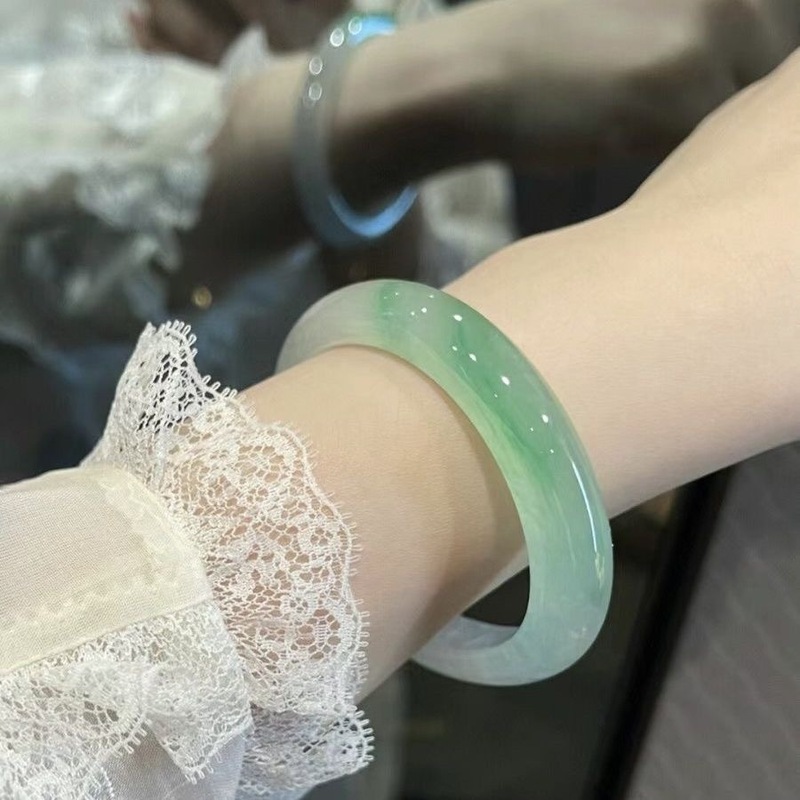 Myanmar ice jade natural with  - Bracelets review and price