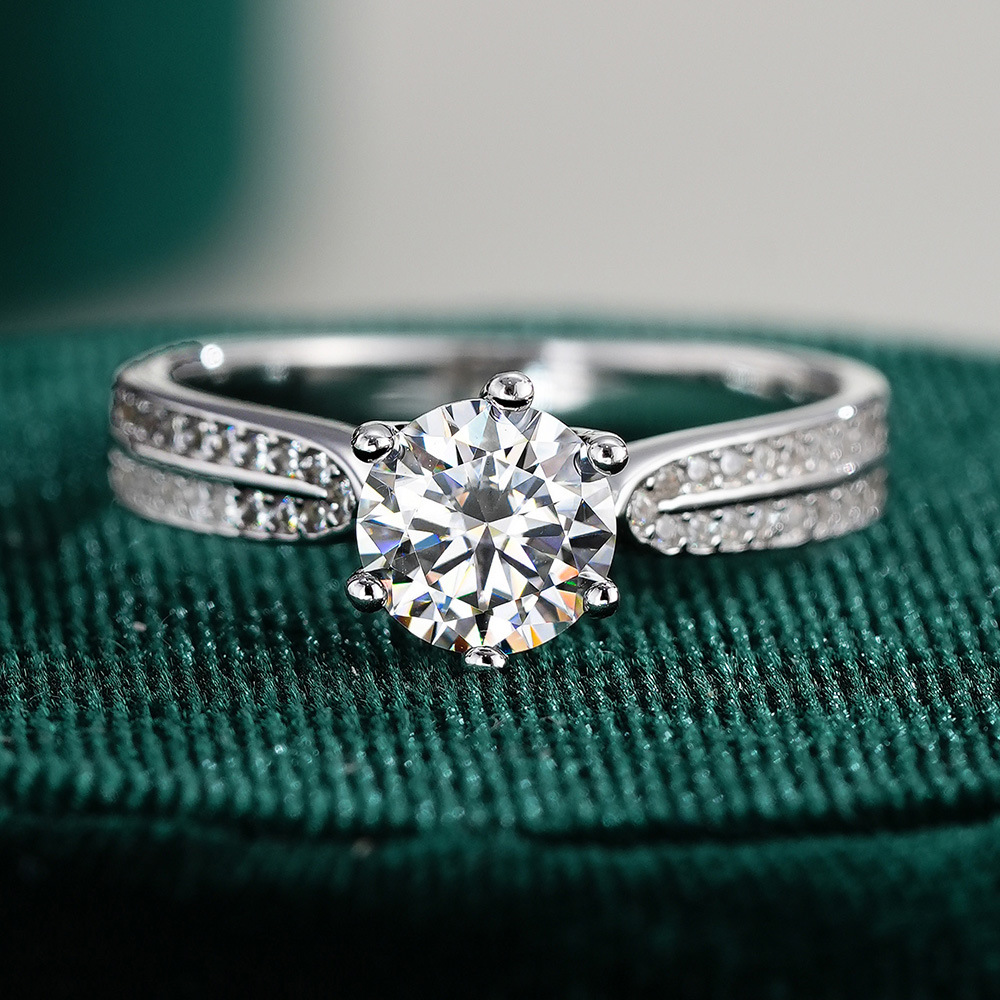 0.5/1/2/3 Carat Classic Six Cl - Moissanite Engagement Ring 1 Carat review and price