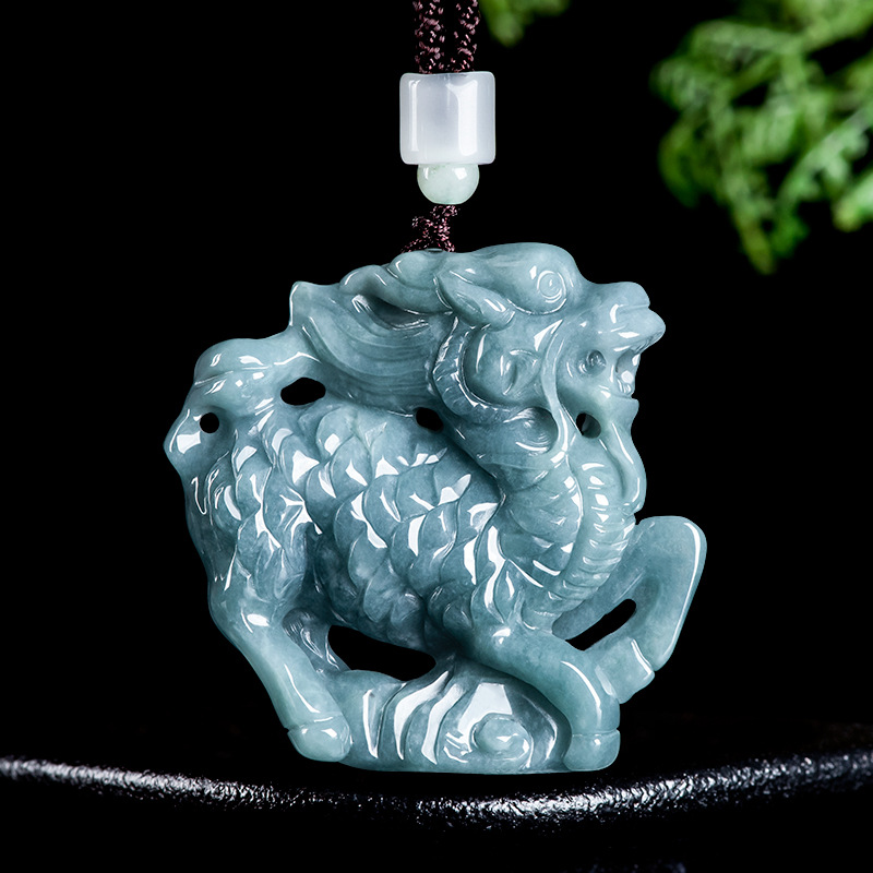Burmese Jadeite Kylin Pendant  - Necklaces review and price