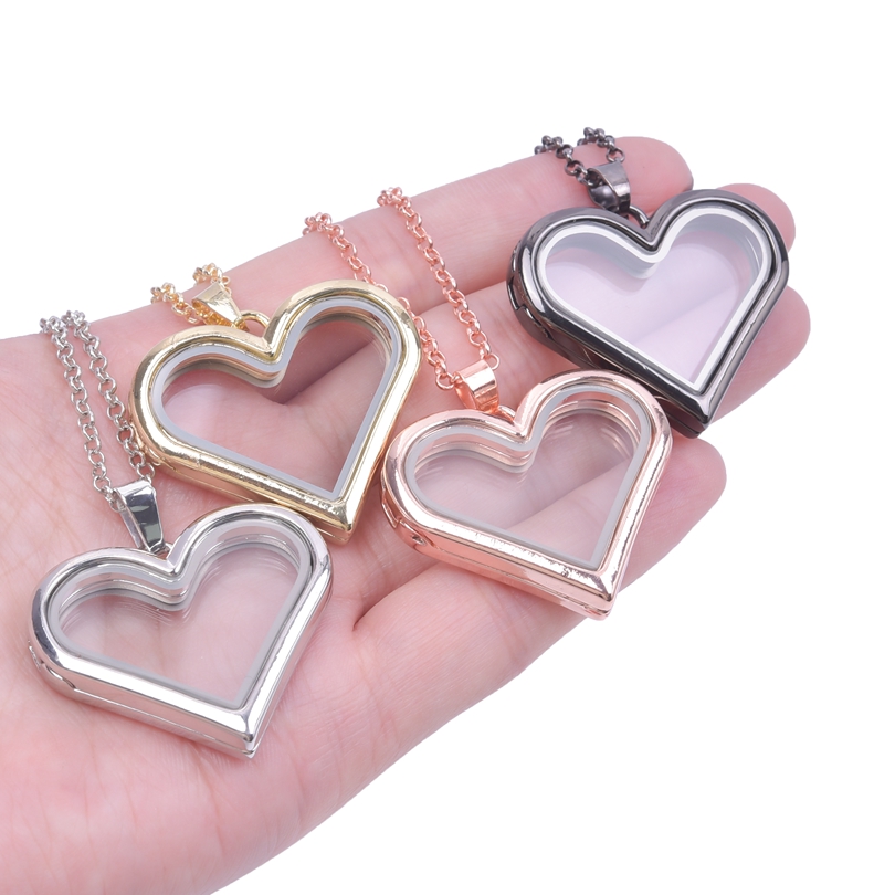 1Pc Y2K Girl Sweet Love Heart  - Heart Locket Necklace Photo review and price