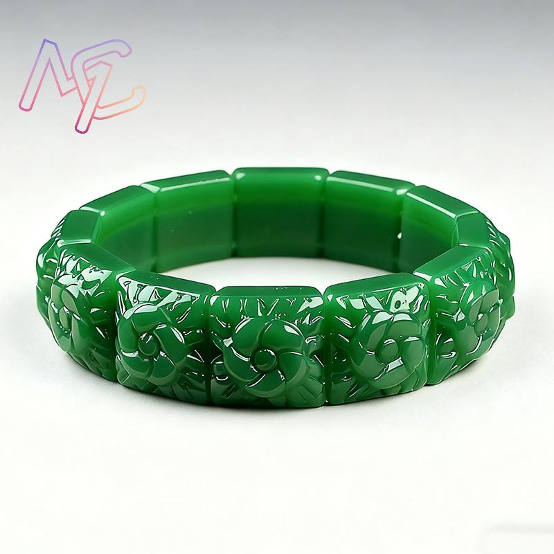 Real Jade Flower Bracelet Bang - Bracelets review and price