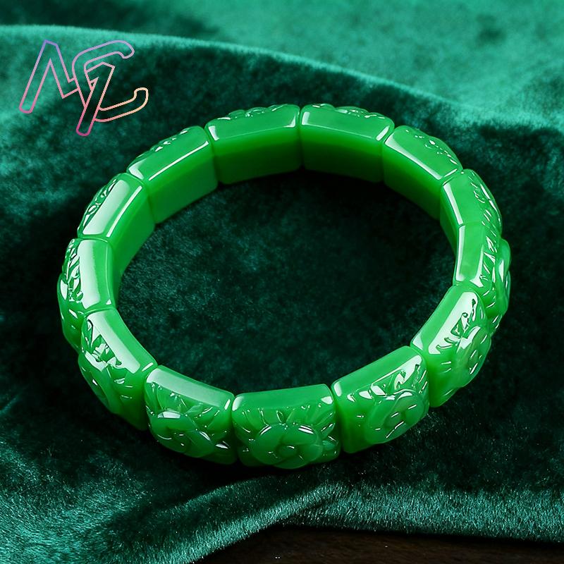 Real Jade Flower Bracelet Bang - Bracelets review and price