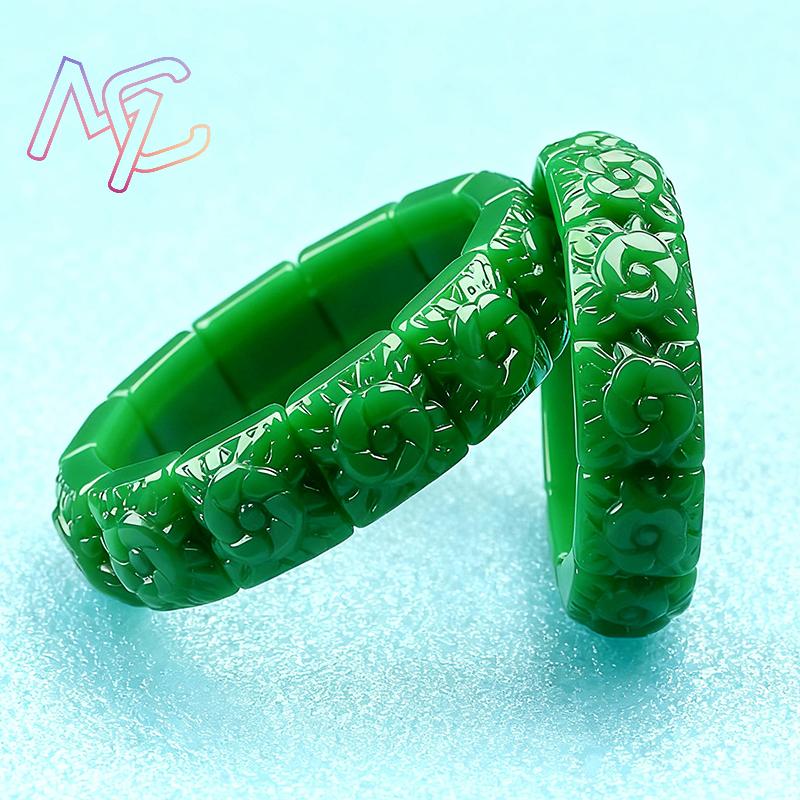 Real Jade Flower Bracelet Bang - Bracelets review and price