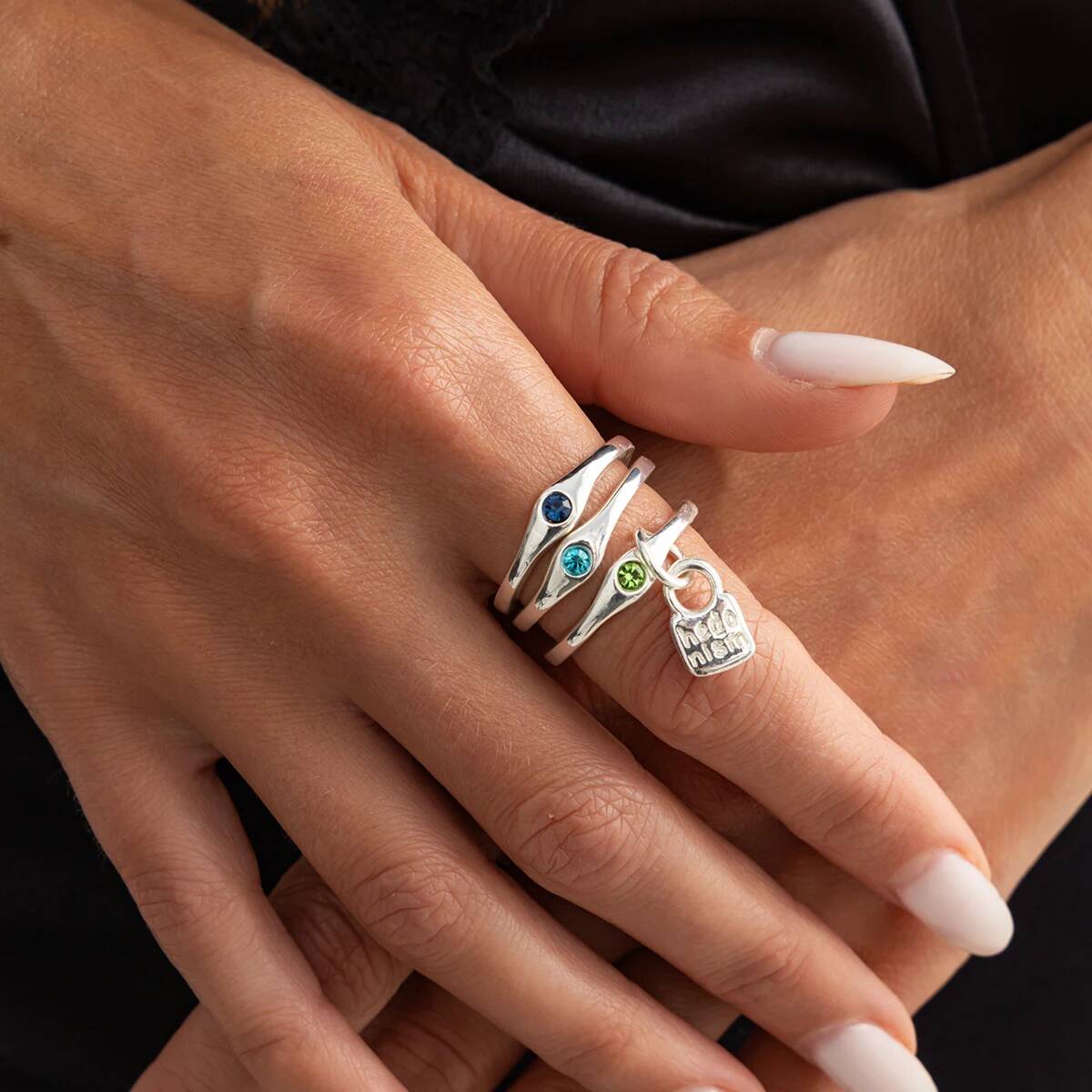 Ingemark 3Pcs/Set Vintage Inla - Vintage Punk Knuckle Rings Set review and price