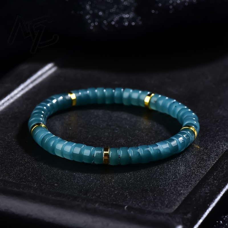 Natural Jadeite Blue Water Aba - Bracelets review and price