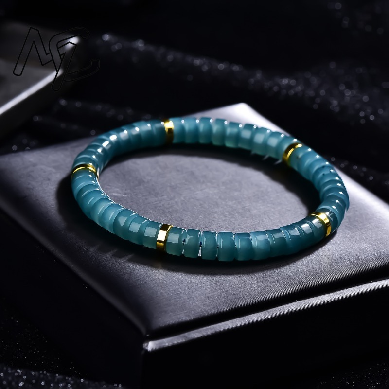 Natural Jadeite Blue Water Aba - Bracelets review and price