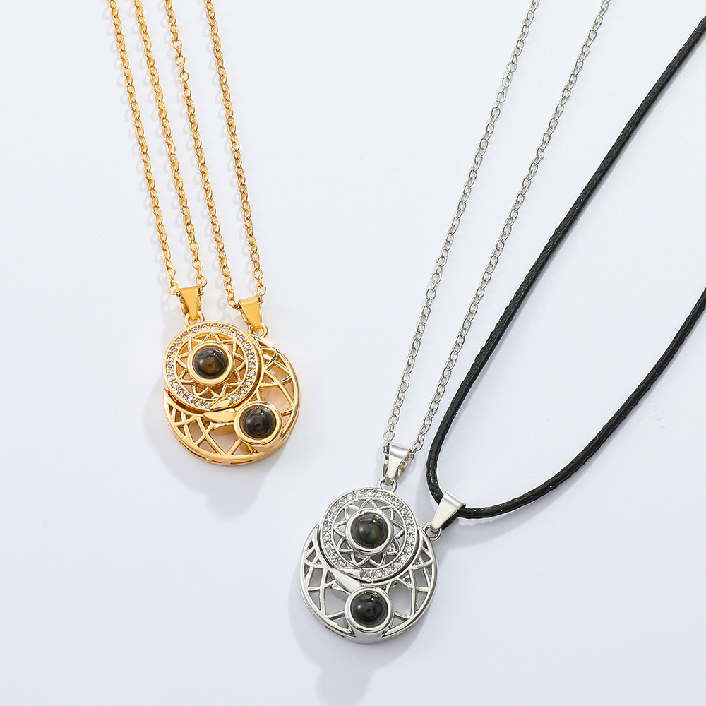 2PCS Magnetic Couple Matching  - Magnetic Couple Matching Necklaces review and price