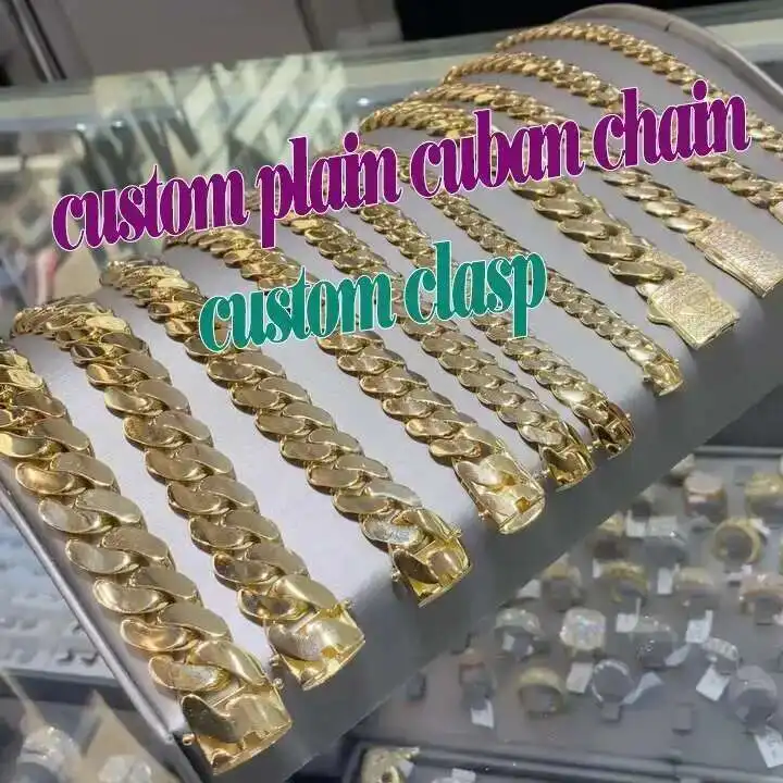 8-12mm 925 Silver Gold Plated  - Cuban Link Chain 12Mm review and price