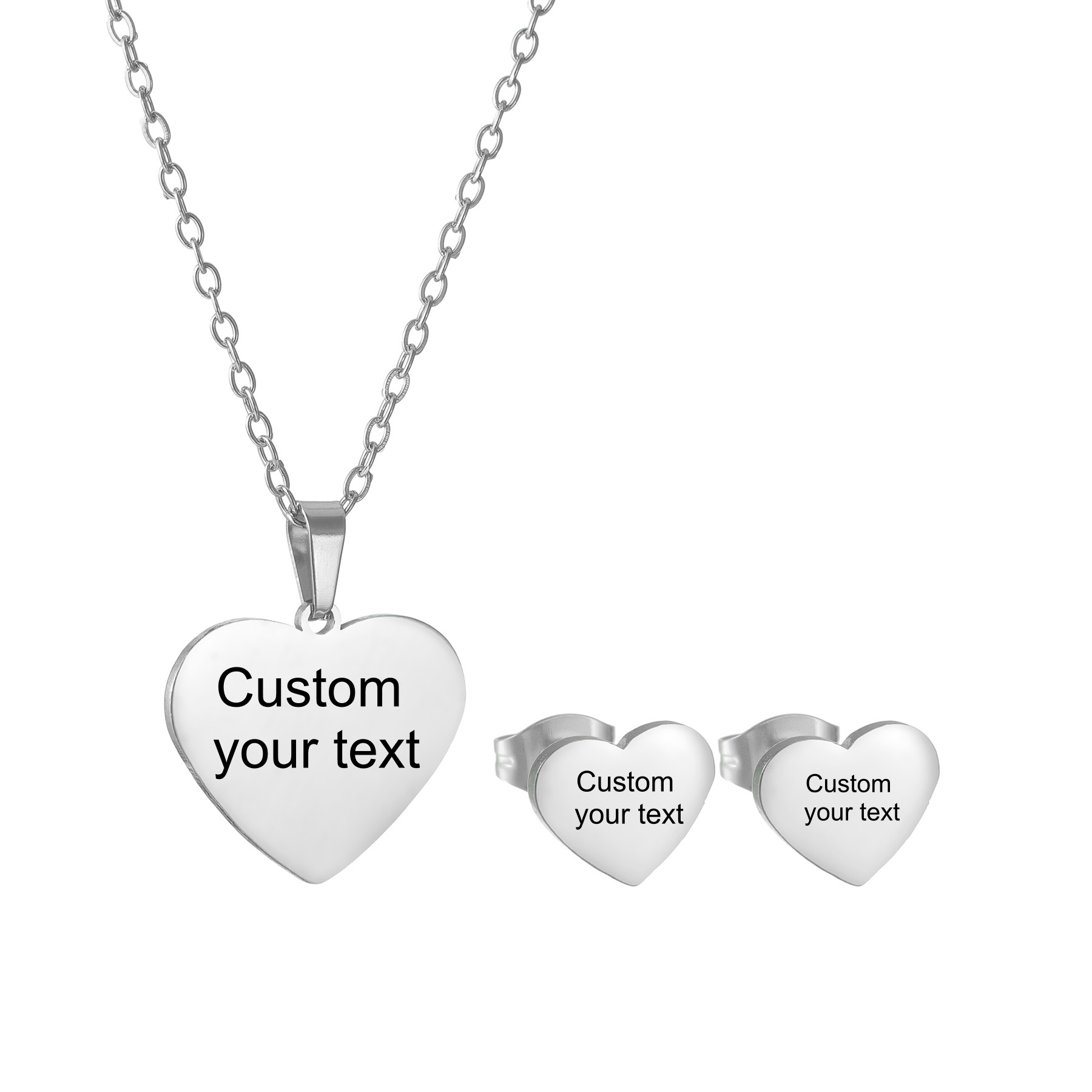 Custom Name Necklace Earrings  - Custom Name Necklace Stainless Steel review and price