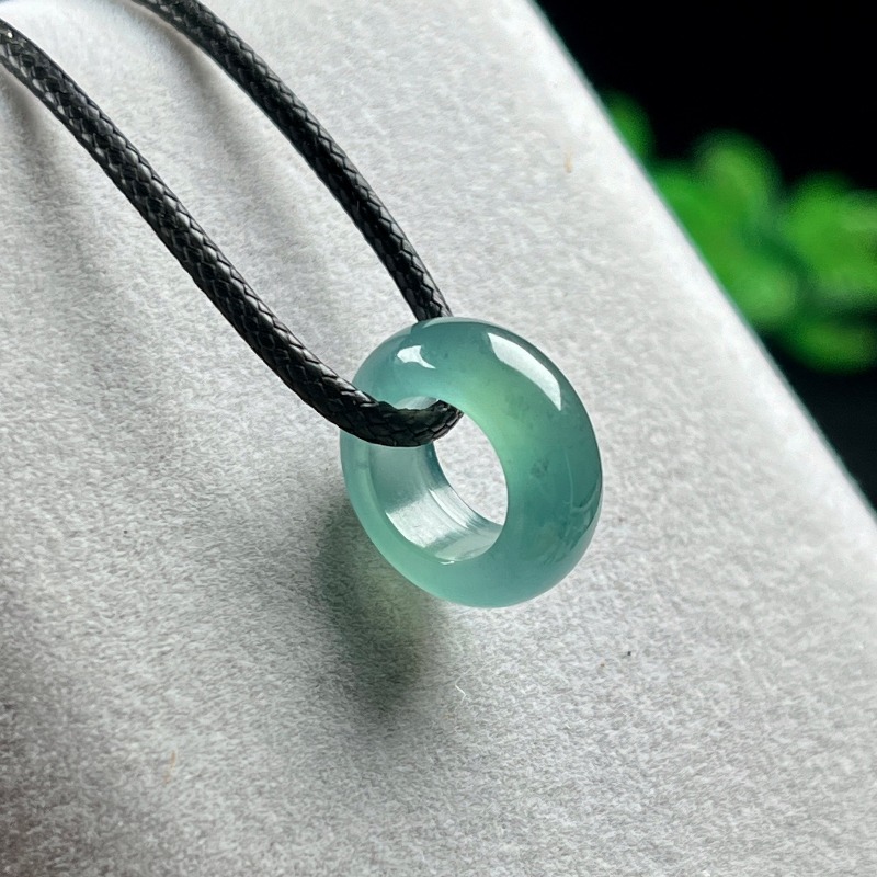 Natural Emerald Blue Water Luc - Necklaces review and price