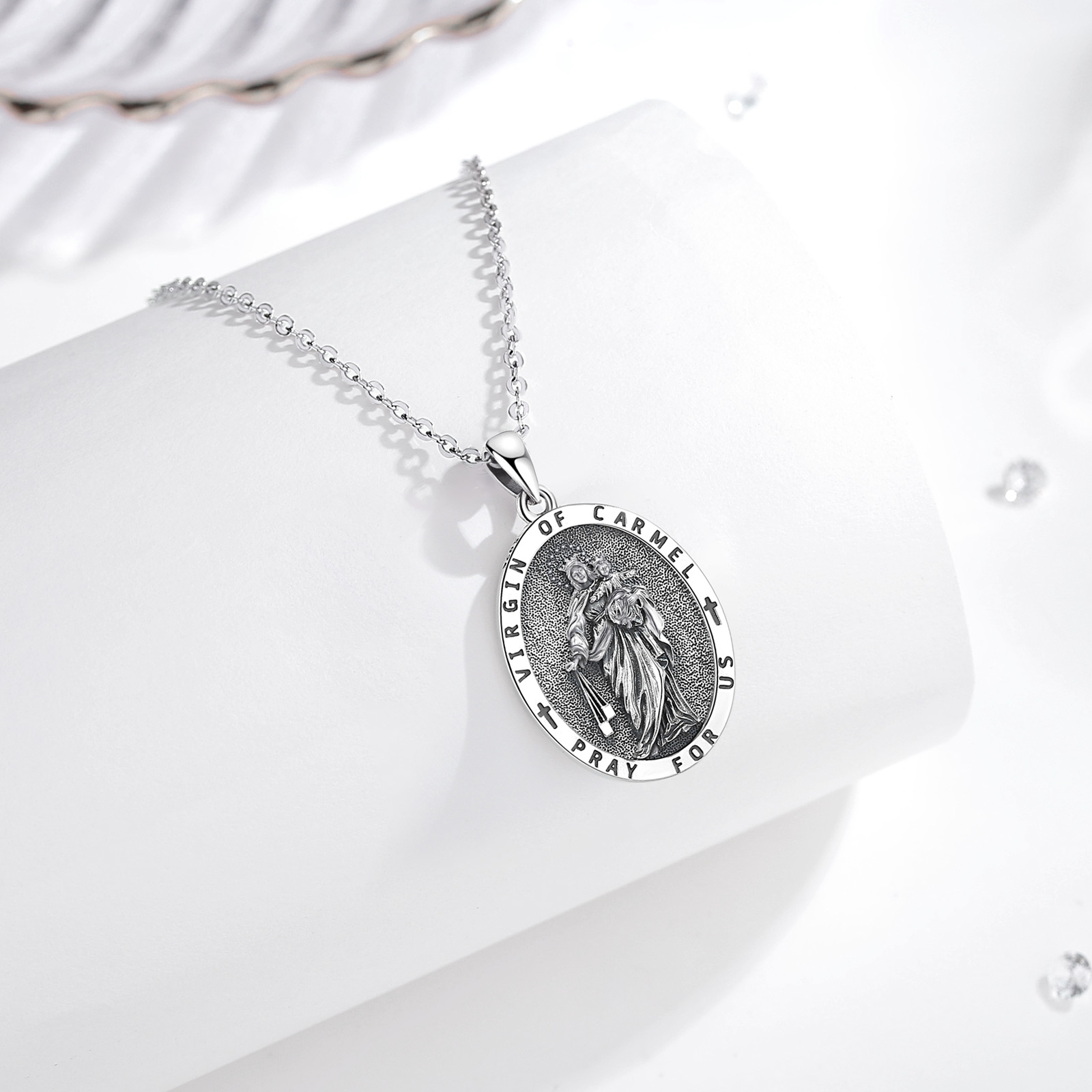 Eudora 925 Sterling Silver Vir - 925 Sterling Silver Chain Necklace Men review and price