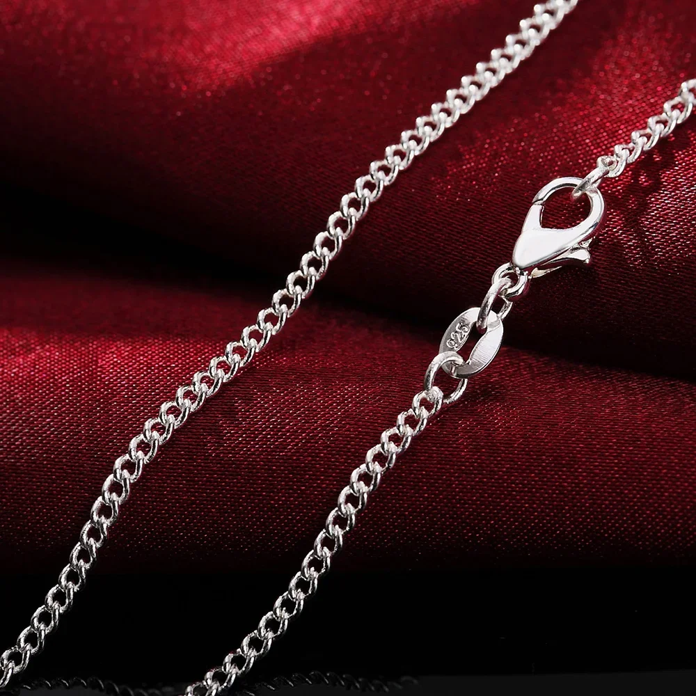 40-75cm 925 Sterling Silver Cl - 925 Sterling Silver Chain Necklace Men review and price