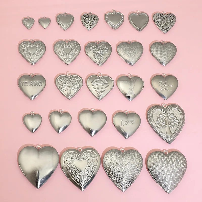 BoYuTe (20 Pieces/Lot) 316 Sta - Heart Locket Necklace Photo review and price