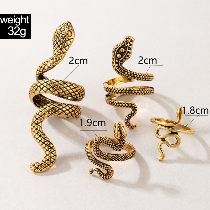 Punk Snake Shaped Knuckle Ring - Vintage Punk Knuckle Rings Set review and price