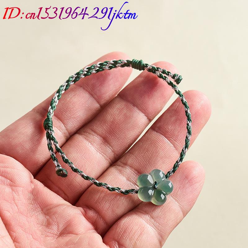 Burmese Jadeite Flower Bracele - Bracelets review and price