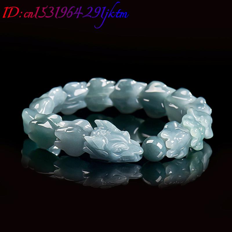 Blue Burmese Jadeite Dragon Br - Bracelets review and price