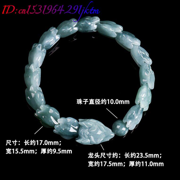 Blue Burmese Jadeite Dragon Br - Bracelets review and price
