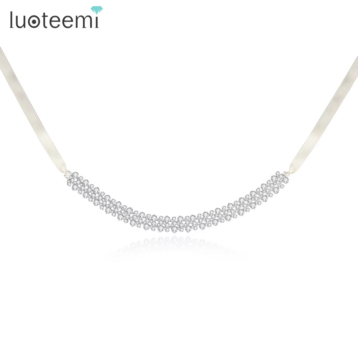 LUOTEEMI Three Layers Cubic Zi - Layered Pendant Necklace Aesthetic review and price