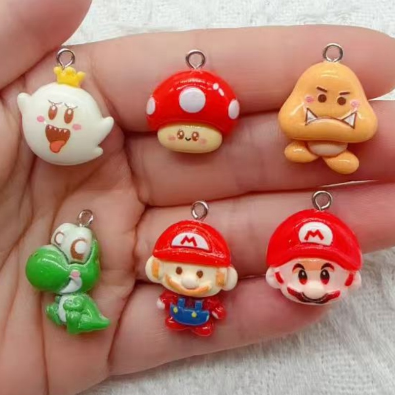 10pcs resin cartoon pendant, D - Earrings review and price