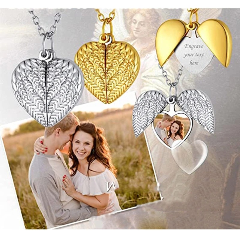 Custom Photo Heart Locket Neck - Heart Locket Necklace Photo review and price