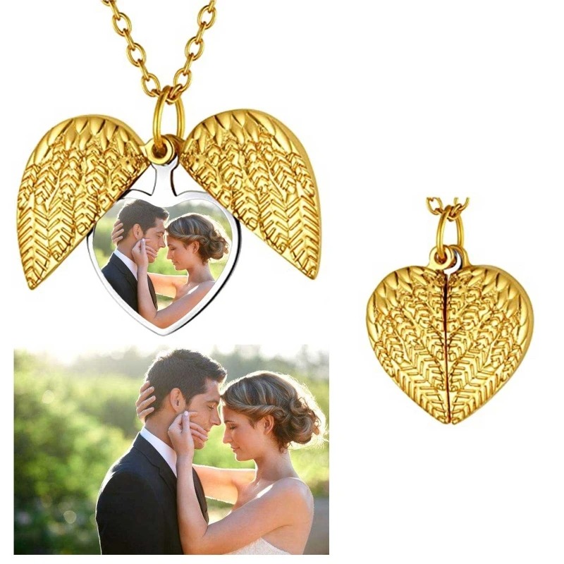 Custom Photo Heart Locket Neck - Heart Locket Necklace Photo review and price
