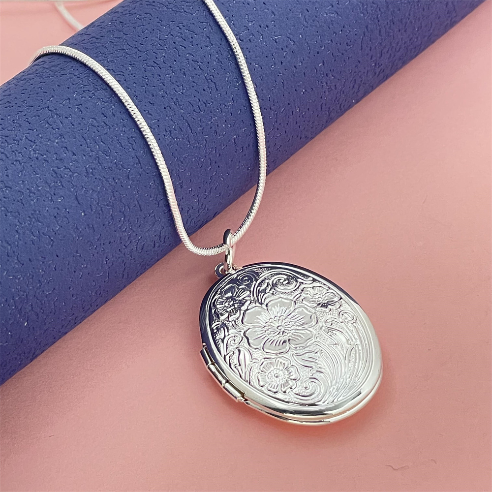 925 Silver Snake Necklace Oval - 925 Sterling Silver Chain Necklace Men review and price
