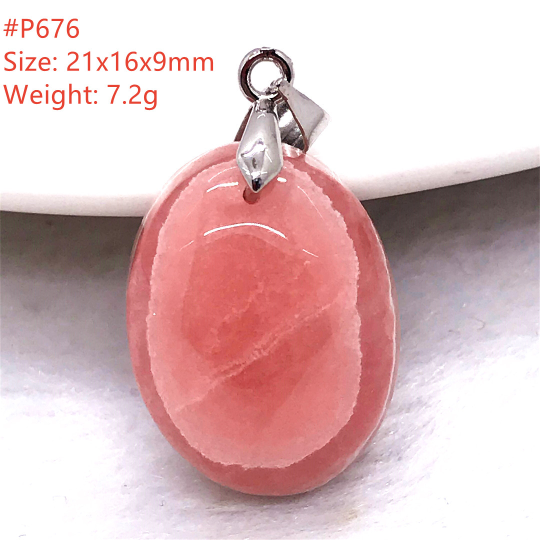 Top Natural Red Rhodochrosite  - Crystal Pendant Necklace Natural Stone review and price