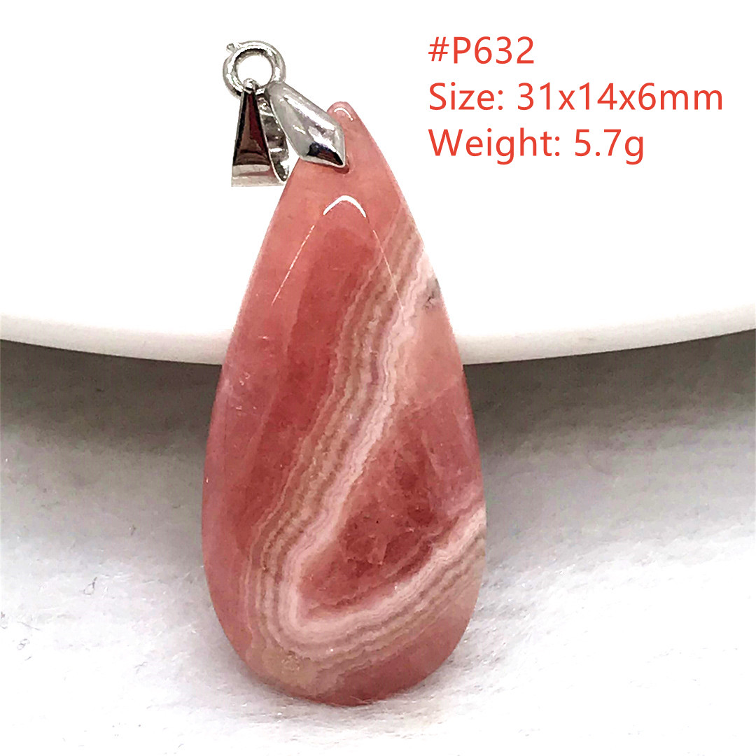 Top Natural Red Rhodochrosite  - Crystal Pendant Necklace Natural Stone review and price