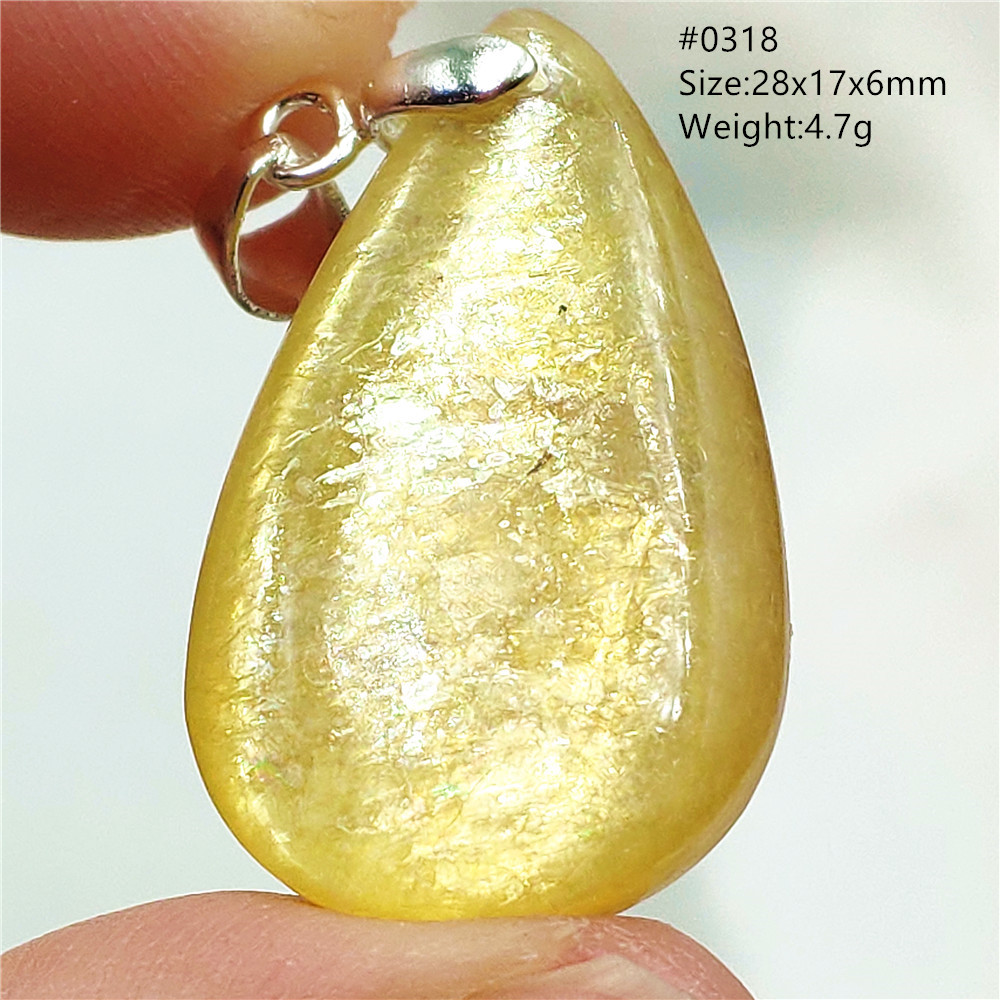 Natural Yellow Lepidolite Quar - 925 Sterling Silver Chain Necklace Men review and price