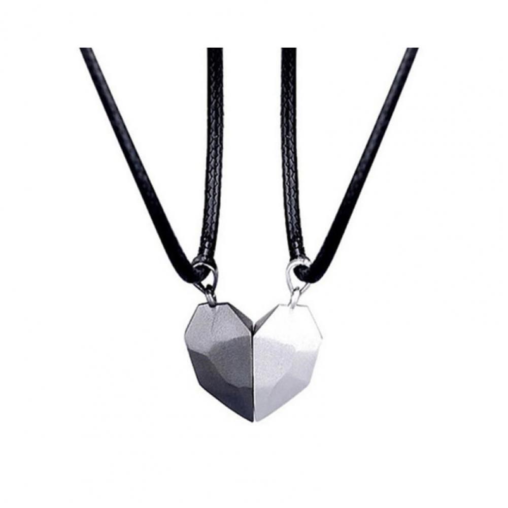 Heart Pendant Necklace Couple  - Magnetic Couple Matching Necklaces review and price