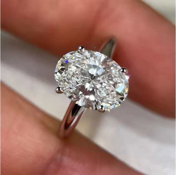 1/2/3 Carat Oval Cut Moissanit - Moissanite Engagement Ring 1 Carat review and price