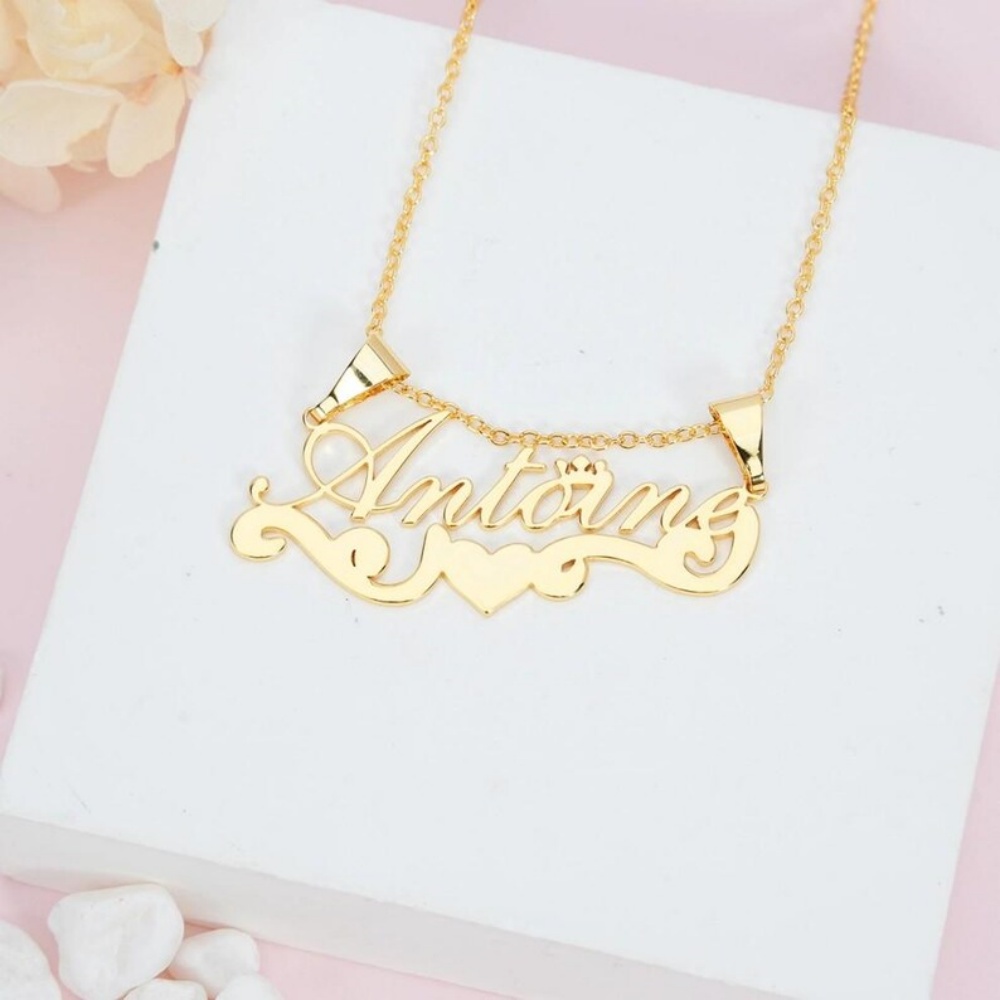 LeeChee Sliding Custom Name St - Custom Name Necklace Stainless Steel review and price
