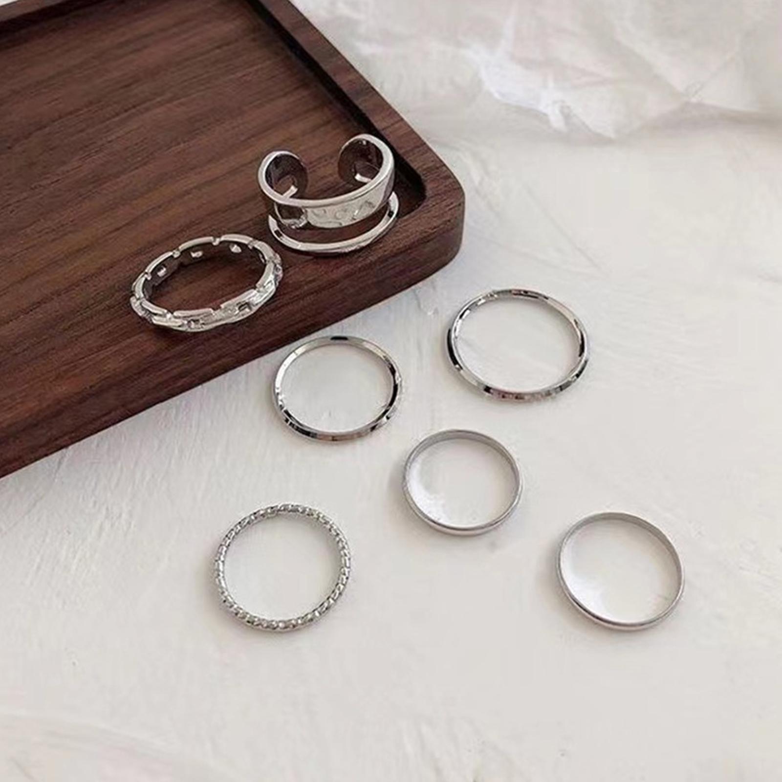 Ladies Hip Hop Ring Set Vintag - Vintage Punk Knuckle Rings Set review and price